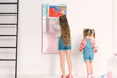 Piši briši tabla z vzorcem abstrakcije