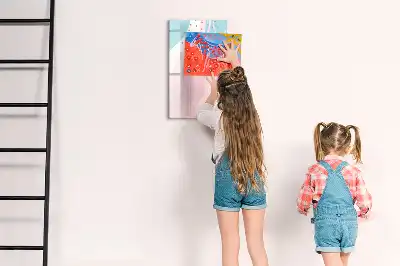 Piši briši tabla z vzorcem abstrakcije