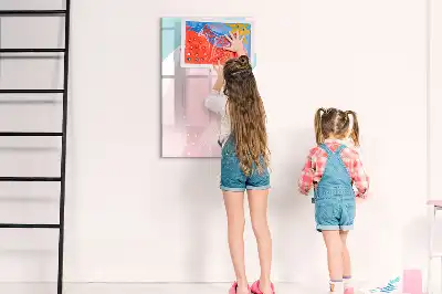 Piši briši tabla z vzorcem abstrakcije
