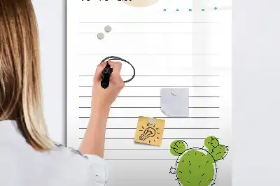 Piši briši tabla za seznam opravil