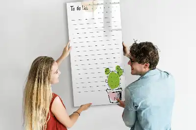 Piši briši tabla za seznam opravil