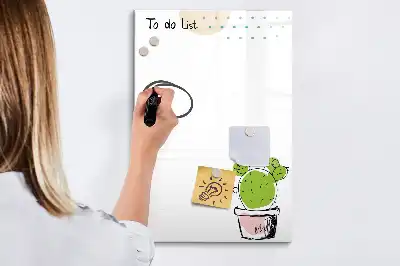 Piši briši tabla za seznam opravil