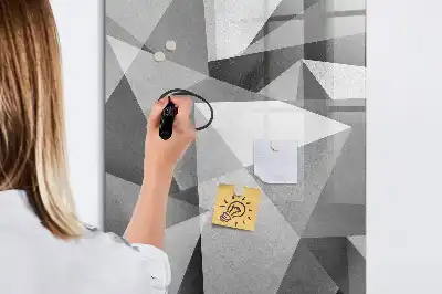 Piši briši tabla z motivom geometrijske abstrakcije