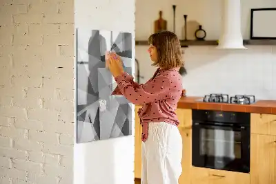 Piši briši tabla z motivom geometrijske abstrakcije