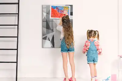 Piši briši tabla z motivom geometrijske abstrakcije