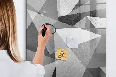 Piši briši tabla z motivom geometrijske abstrakcije