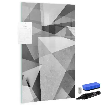 Piši briši tabla z motivom geometrijske abstrakcije