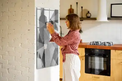 Piši briši tabla z motivom geometrijske abstrakcije