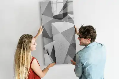 Piši briši tabla z motivom geometrijske abstrakcije