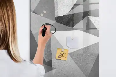 Piši briši tabla z motivom geometrijske abstrakcije