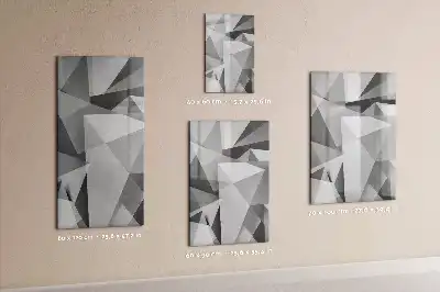Piši briši tabla z motivom geometrijske abstrakcije