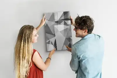 Piši briši tabla z motivom geometrijske abstrakcije
