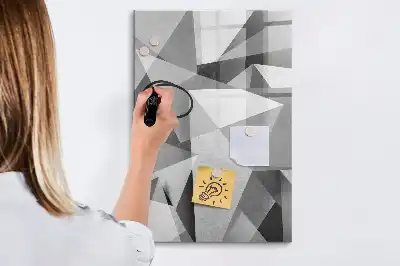 Piši briši tabla z motivom geometrijske abstrakcije