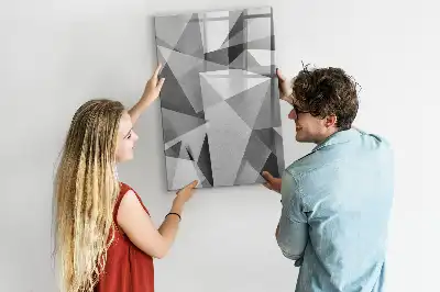 Piši briši tabla z motivom geometrijske abstrakcije