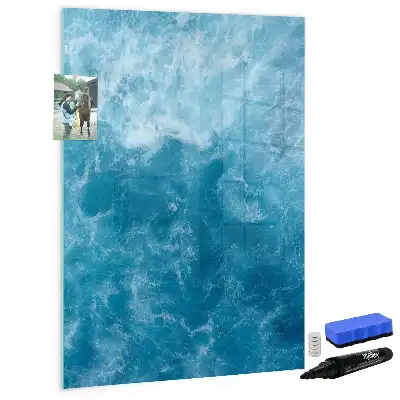 Piši briši tabla z motivom morske vode in oceana