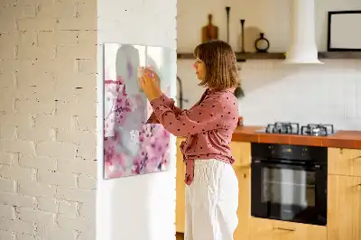 Piši briši tabla z motivom pomladnega cvetja