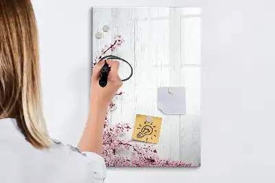 Piši briši tabla cvetje na lesu