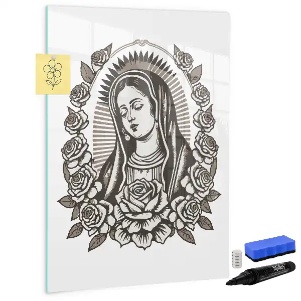 Piši briši tabla z motivom Device Marije iz Guadalupe