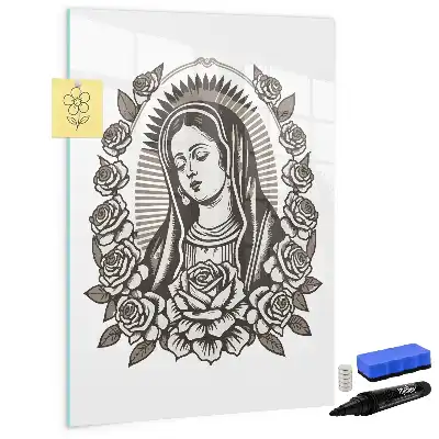 Piši briši tabla z motivom Device Marije iz Guadalupe
