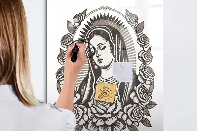 Piši briši tabla z motivom Device Marije iz Guadalupe