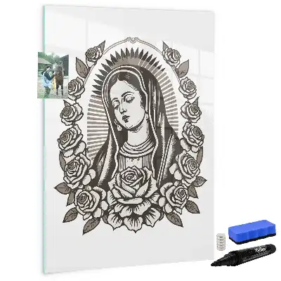 Piši briši tabla z motivom Device Marije iz Guadalupe