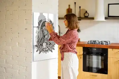 Piši briši tabla z motivom Device Marije iz Guadalupe