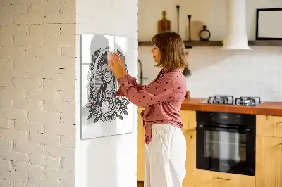 Piši briši tabla z motivom Device Marije iz Guadalupe