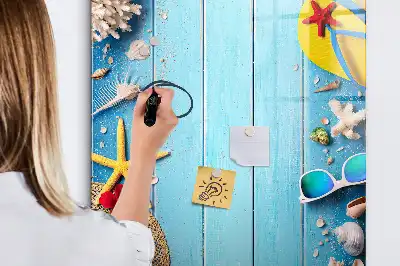 Tabla piši-briši komplet za plažo