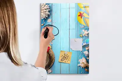 Tabla piši-briši komplet za plažo
