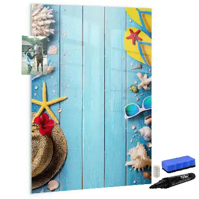 Tabla piši-briši komplet za plažo