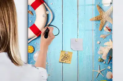Piši briši tabla komplet za ljubitelje plaže