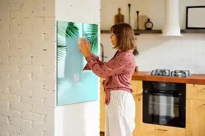 Piši briši tabla z motivom palmovih listov