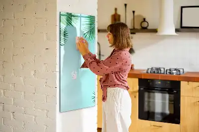 Piši briši tabla z motivom palmovih listov