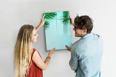 Piši briši tabla z motivom palmovih listov