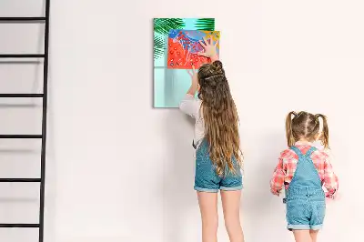 Piši briši tabla z motivom palmovih listov