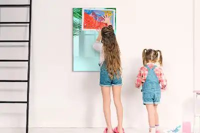 Piši briši tabla z motivom palmovih listov