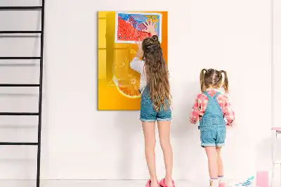 Pomarančni sok tabla piši briši