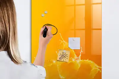 Pomarančni sok tabla piši briši