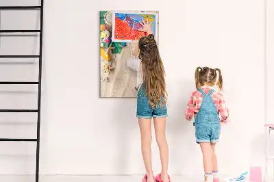 Piši briši tabla z motivom peščene plaže
