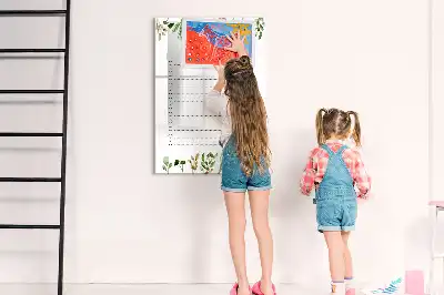 Tabla piši-briši dnevni seznam opravil