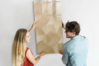 Piši briši tabla z motivom abstrakcije trikotnikov