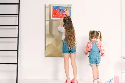 Piši briši tabla z motivom abstrakcije trikotnikov
