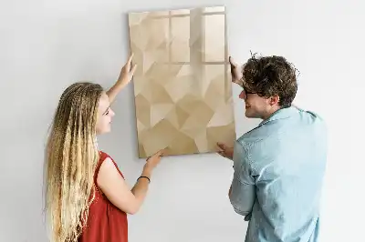 Piši briši tabla z motivom abstrakcije trikotnikov