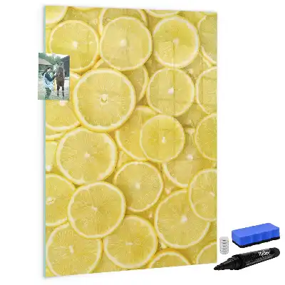 Piši briši tabla z motivom limoninih rezin