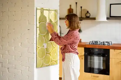 Piši briši tabla z motivom limoninih rezin