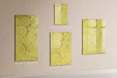 Piši briši tabla z motivom limoninih rezin
