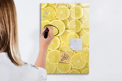 Piši briši tabla z motivom limoninih rezin