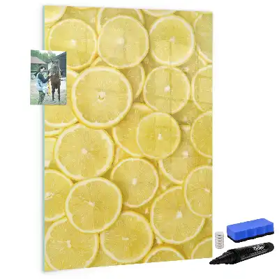 Piši briši tabla z motivom limoninih rezin