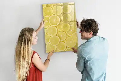Piši briši tabla z motivom limoninih rezin