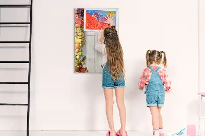 Tabla za pisanje z motivom zelenjave na lesu